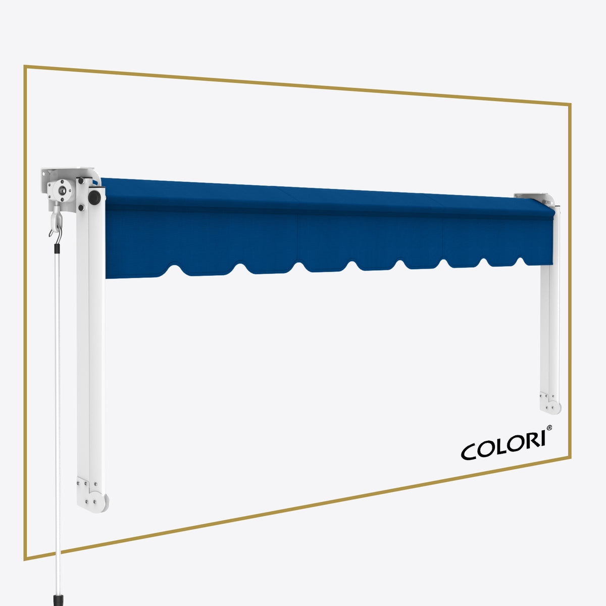 Copertină cu braț cădere clasic Yale Blue
