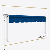 Copertină cu braț cădere clasic Yale Blue