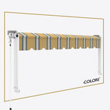 Copertină cu brațe coborâtoare clasică Mustard Grey