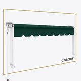 Copertină cu brațe coborâtoare Clasic Forest Green