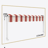 Copertină cu brațe căzătoare Clasic Red Playground