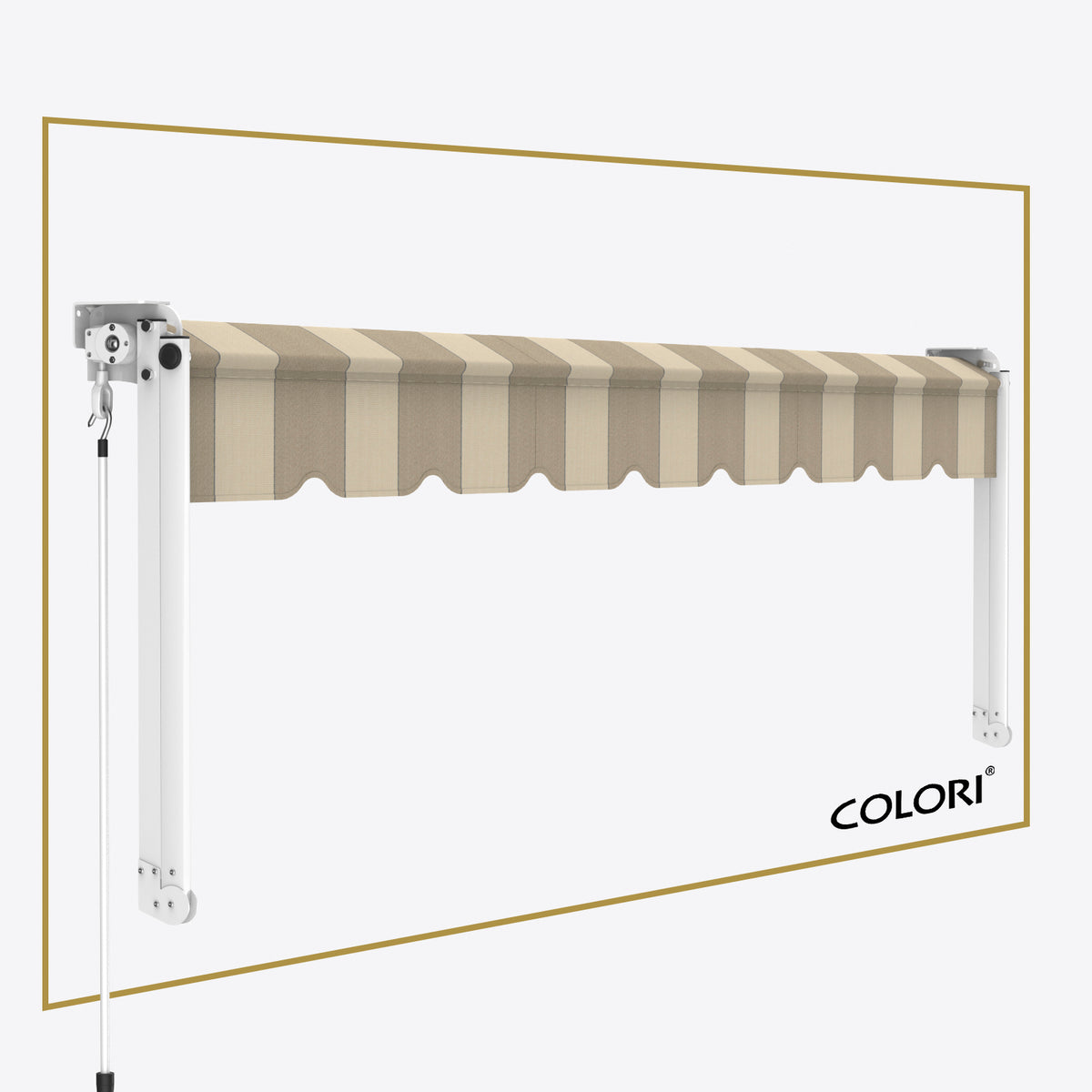 Copertină cu brațe coborâtoare clasică Hardelot Beige