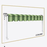 Copertină cu braț cădere clasică Green Oasis