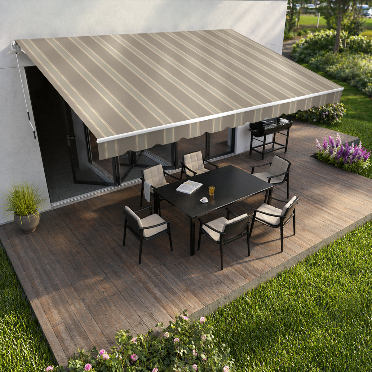 Copertină cu brațe articulate ECO Ecru Ochre
