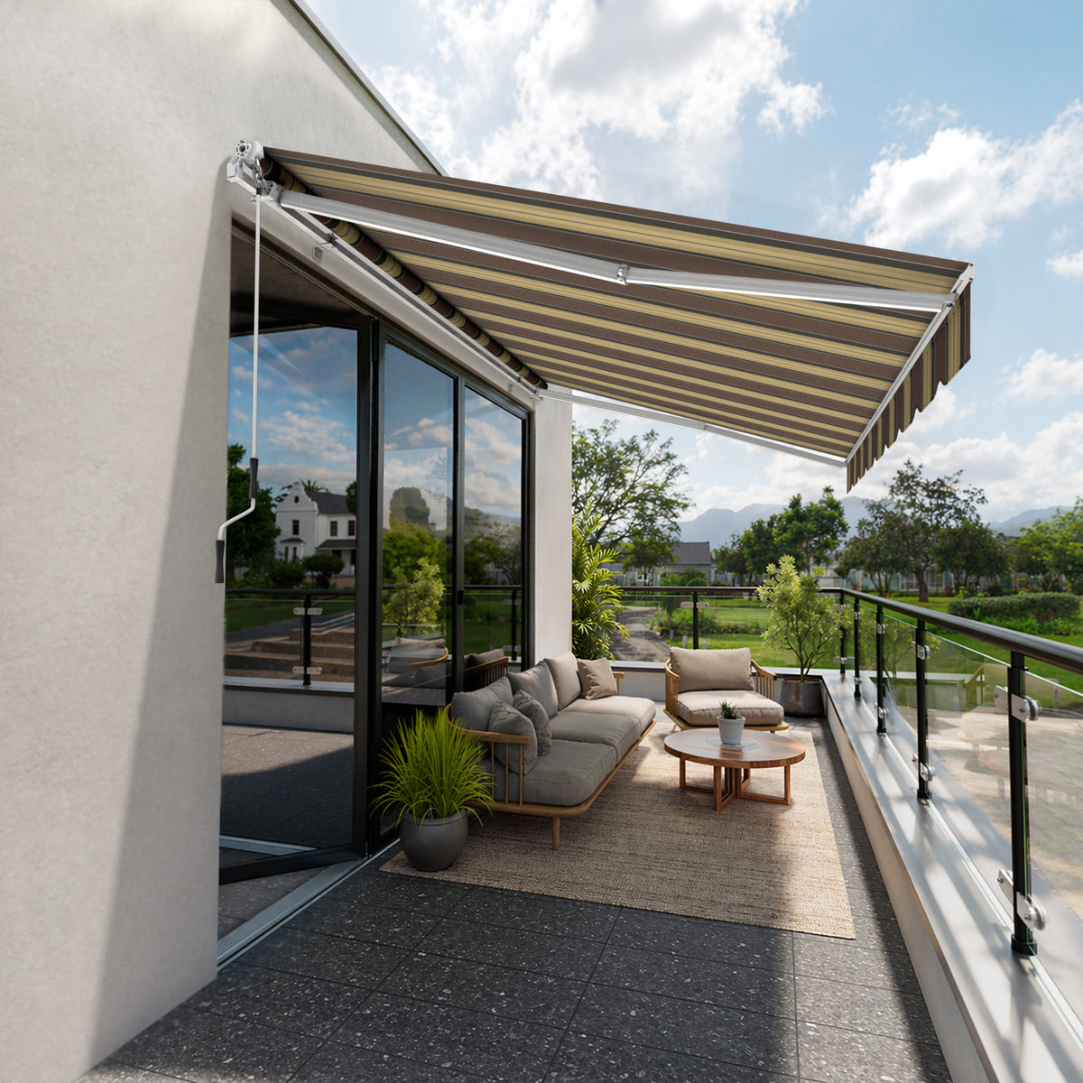 Marchiză cu brațe retractabile ECO Cocoa Shades