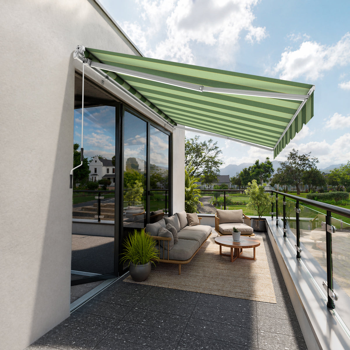 Copertină cu braț articulat ECO Green Oasis