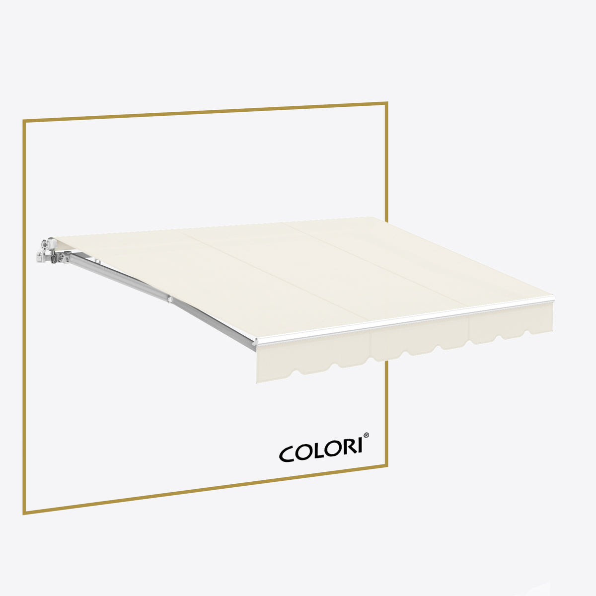 Marchiză cu brațe retractabile ECO Signal White