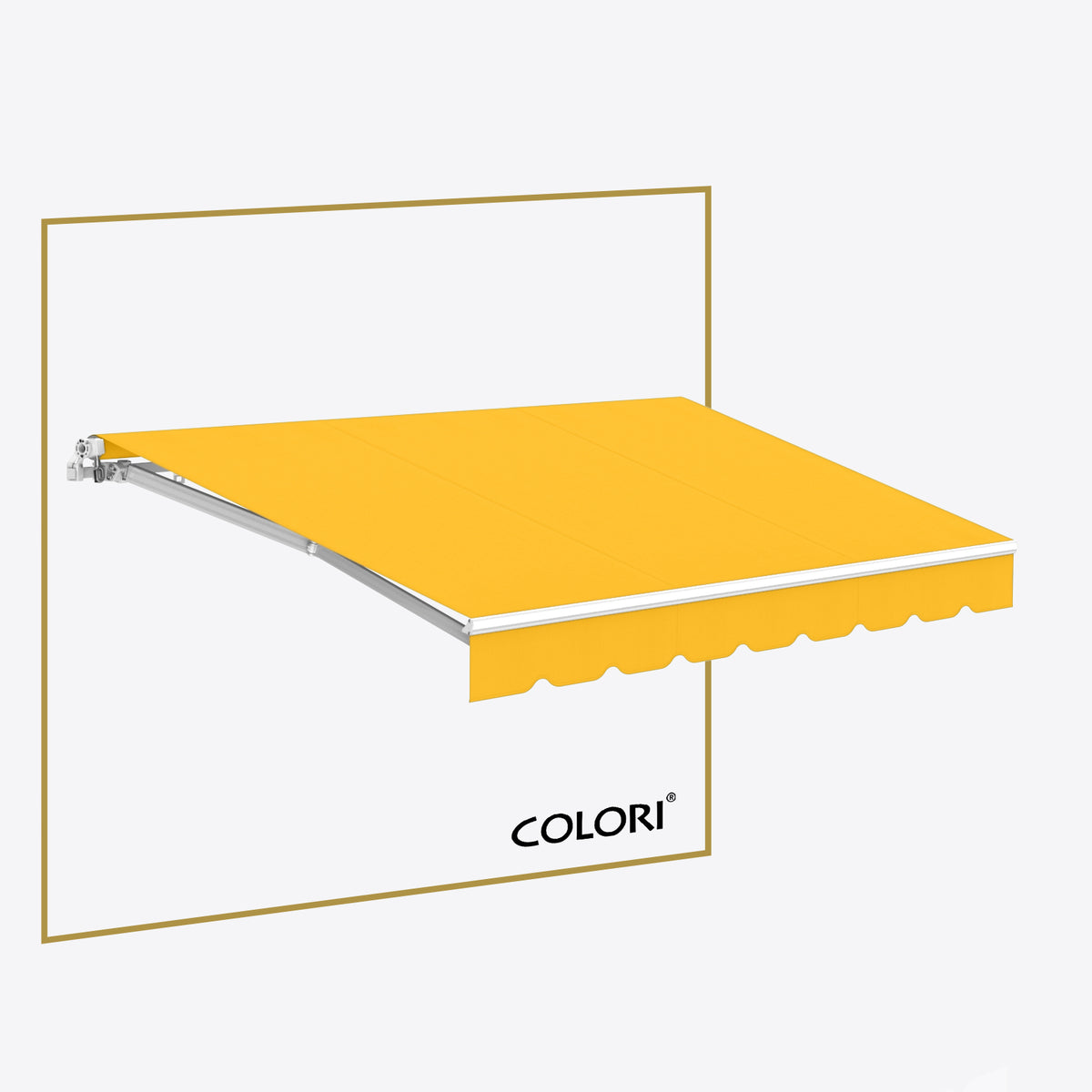 Marchiză cu brațe articulate ECO Marigold Yellow