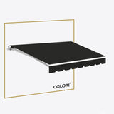 Marchiză cu brațe retractabile ECO Black