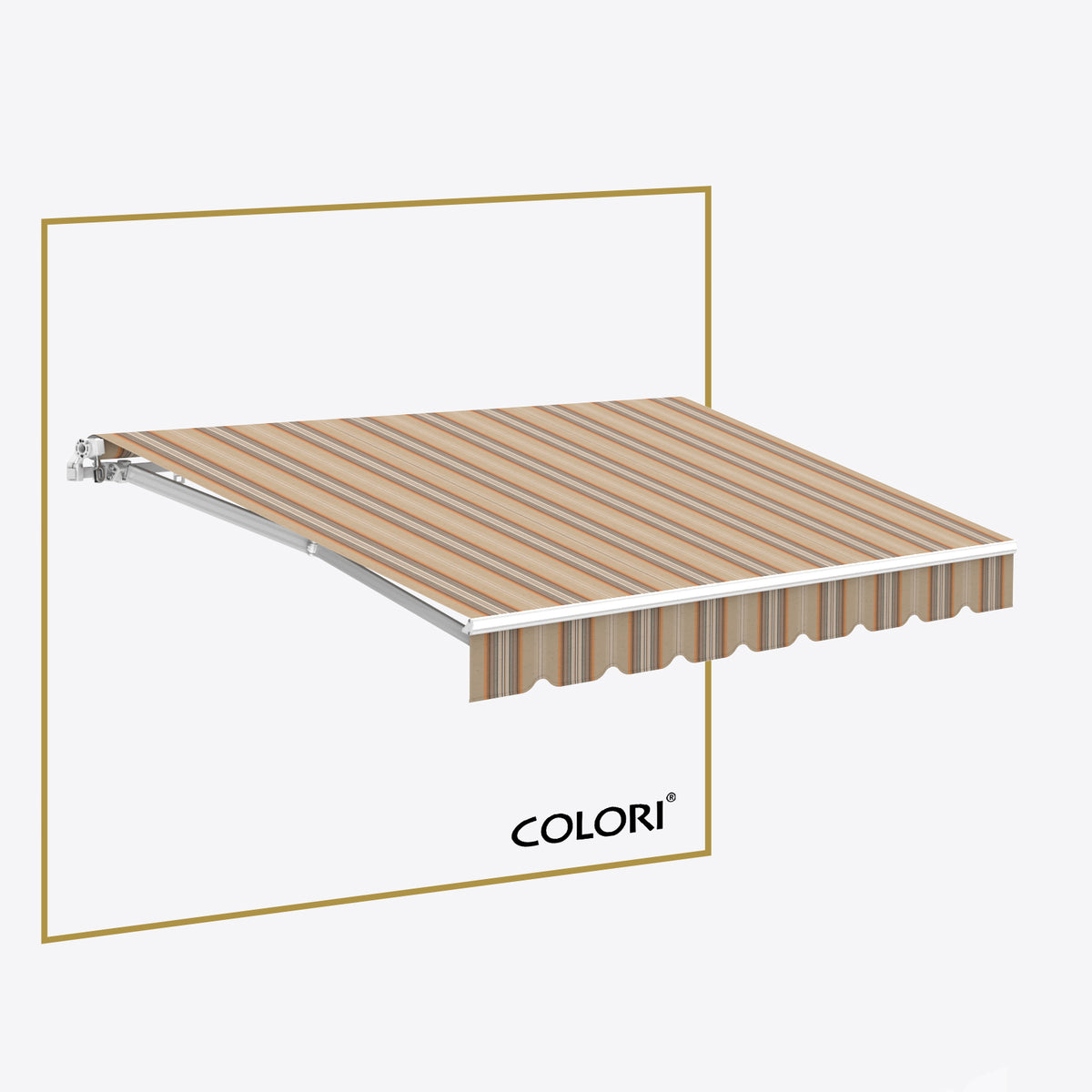 Copertină cu braț retractabil ECO Pumpkin Brown