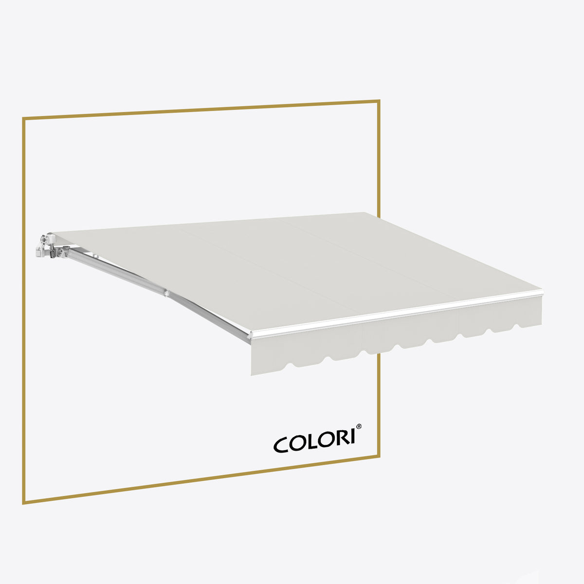 Copertină cu brațe articulate ECO Mist Grey