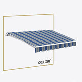 Copertină cu brațe articulate ECO Marina Blue