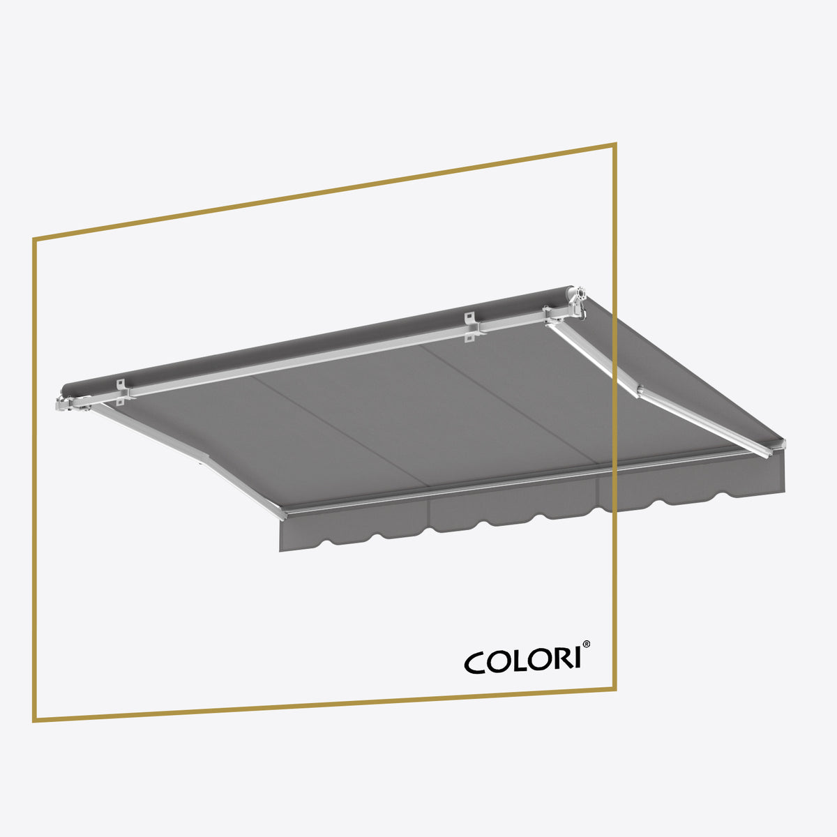 Copertină cu brațe articulate ECO Dusty Grey