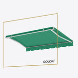 Marchiză cu brațe retractabile ECO Patio Green