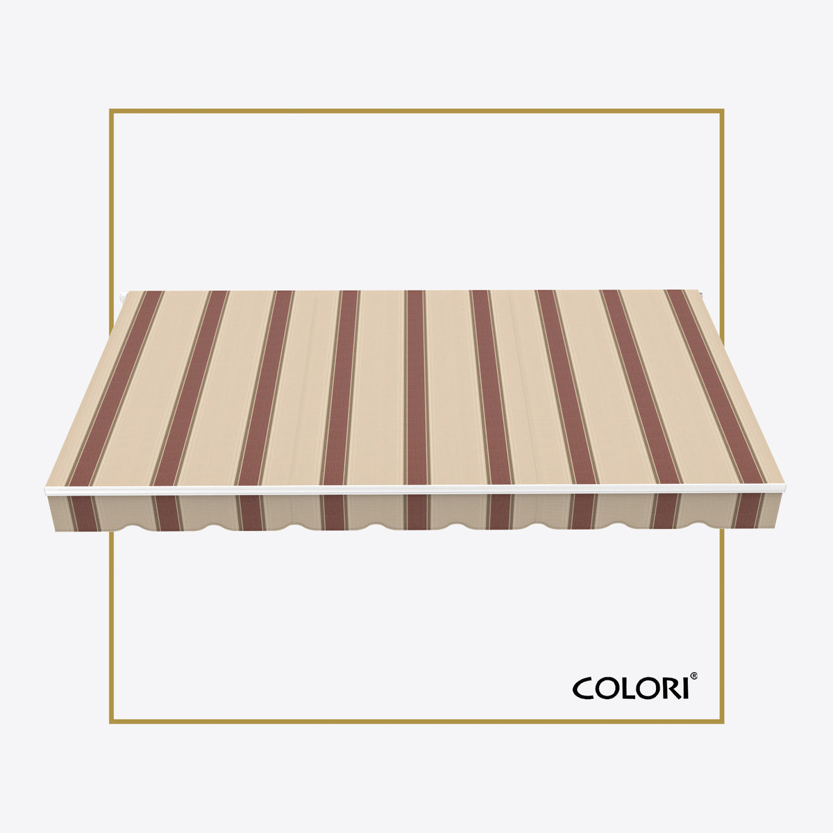 Copertină cu brațe articulate ECO Brown Rye