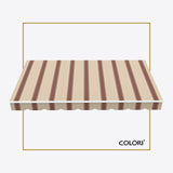 Copertină cu brațe articulate ECO Brown Rye