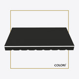Marchiză cu brațe retractabile ECO Black
