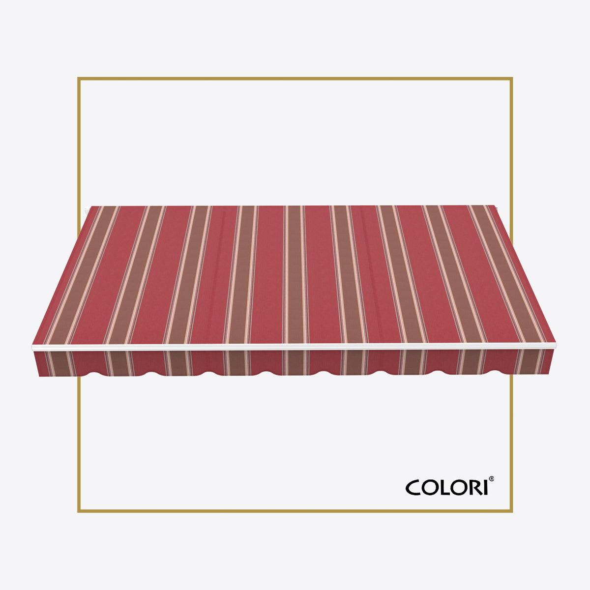 Copertină cu braț retractabil ECO Fancy Red