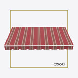 Copertină cu braț retractabil ECO Fancy Red