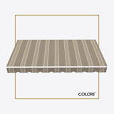 Copertină cu brațe articulate ECO Ecru Ochre