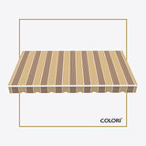 Copertină cu brațe articulate ECO Sand Brown