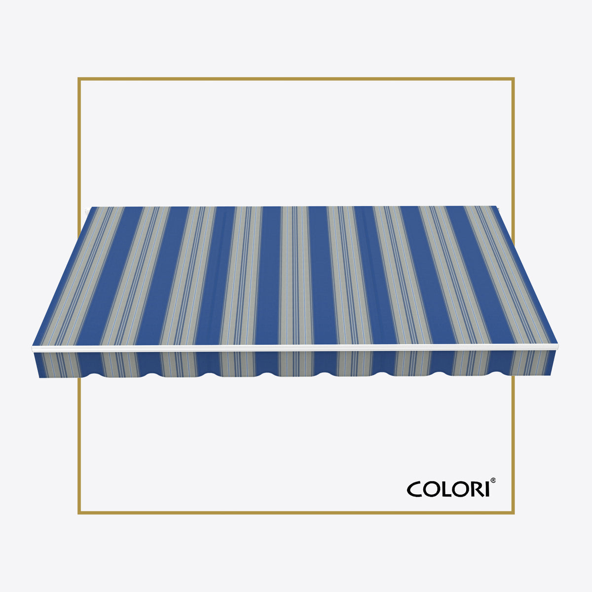 Copertină cu brațe articulate ECO Marina Blue