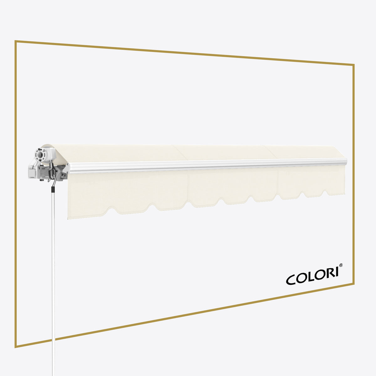 Marchiză cu brațe retractabile ECO Signal White