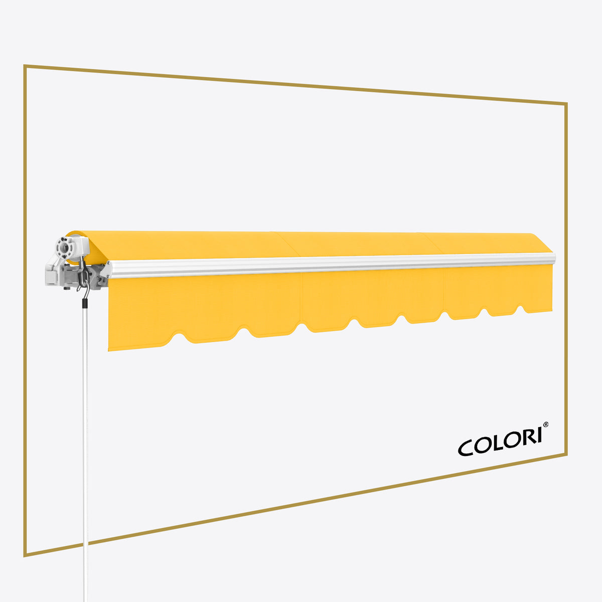 Marchiză cu brațe articulate ECO Marigold Yellow