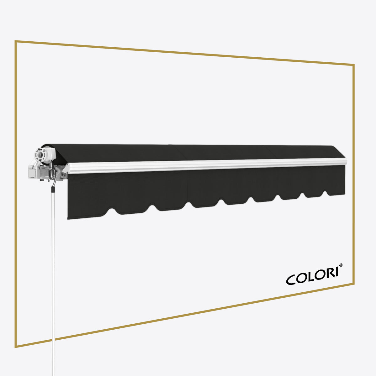 Marchiză cu brațe retractabile ECO Black