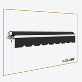 Marchiză cu brațe retractabile ECO Black