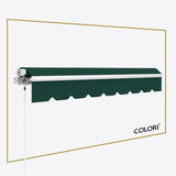Copertină cu braț articulat ECO Forest Green