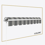 Copertină cu brațe articulate ECO Charcoal Smoke