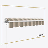 Copertină cu brațe articulate ECO Elegant Ray Chocolate