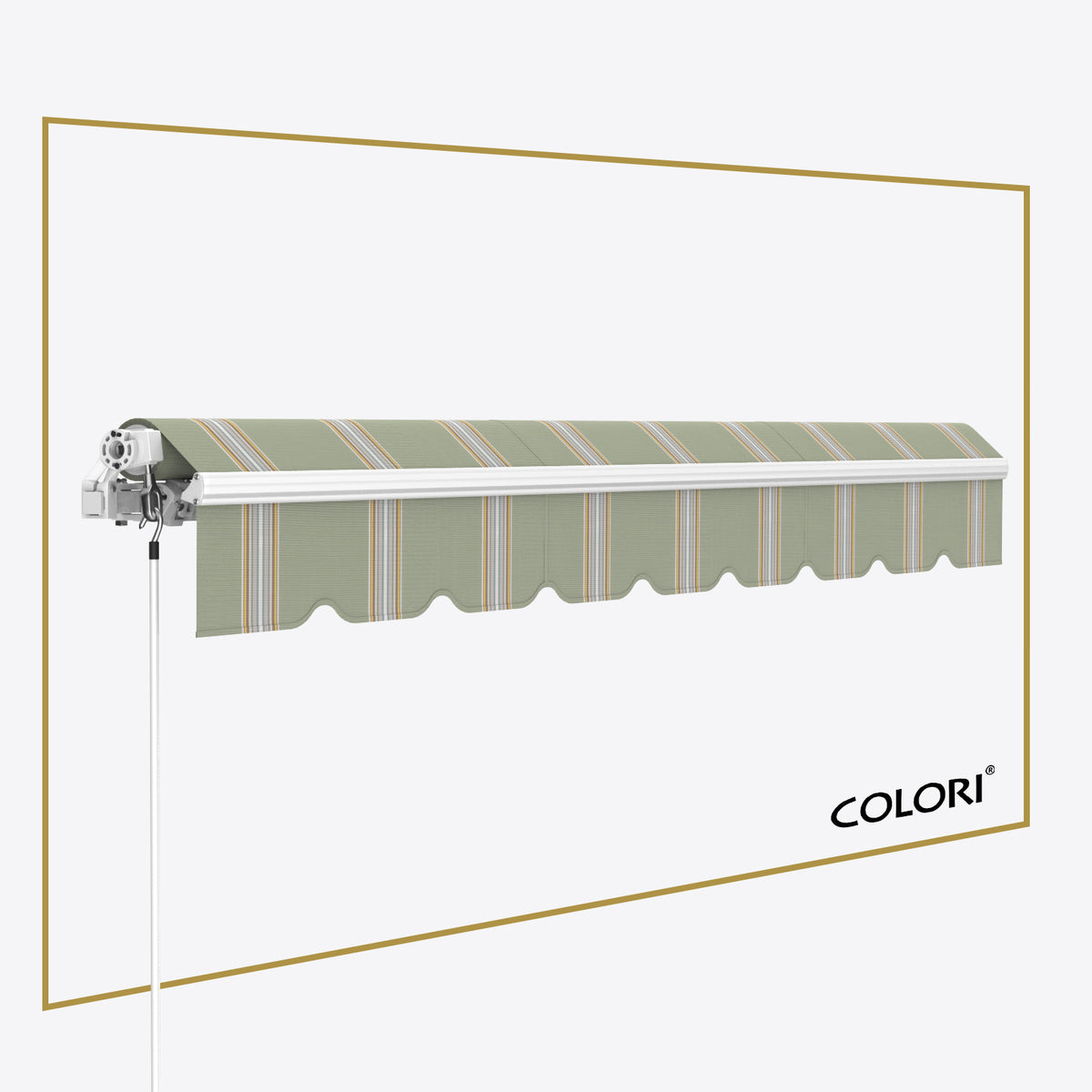Copertină cu brațe articulate ECO Soft Olive