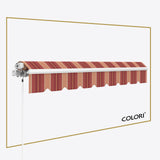 Copertină cu braț retractabil ECO Sienne Rouge