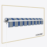 Copertină cu brațe articulate ECO Marina Blue