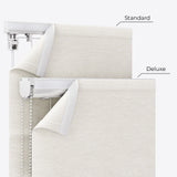 Herringbone White Sand Roman Blinds