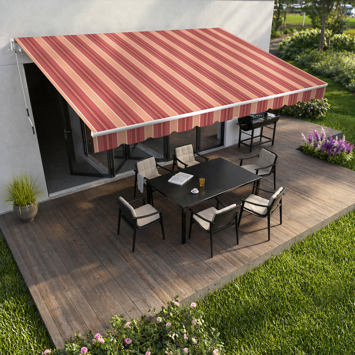 Copertină cu brațe articulate Mono Sienne Rouge