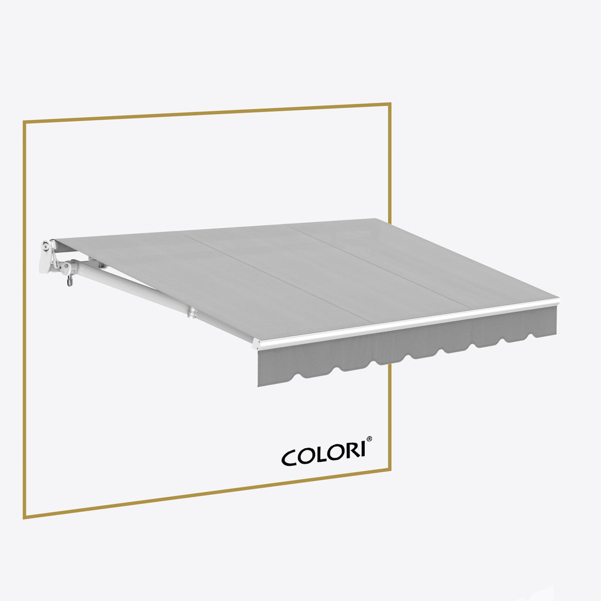 Copertină cu brațe articulate Mono Marble Grey