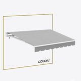 Copertină cu brațe articulate Mono Marble Grey
