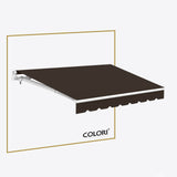 Copertină cu brațe articulate Mono Chocolate