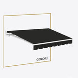 Copertină cu brațe articulate Mono Black