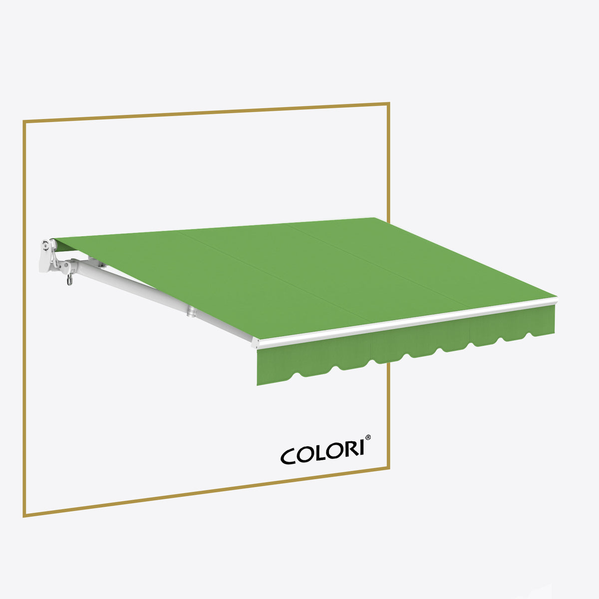 Copertină cu brațe articulate Mono Parrot Green
