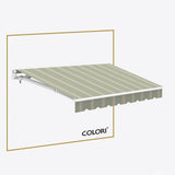 Copertină cu braț articulat Mono Soft Olive