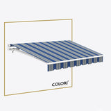 Copertină cu brațe articulate Mono Marina Blue