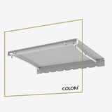 Copertină cu brațe articulate Mono Marble Grey