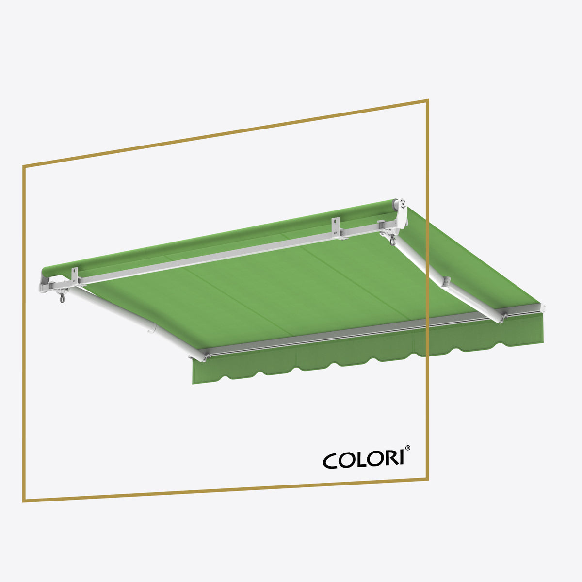 Copertină cu brațe articulate Mono Parrot Green