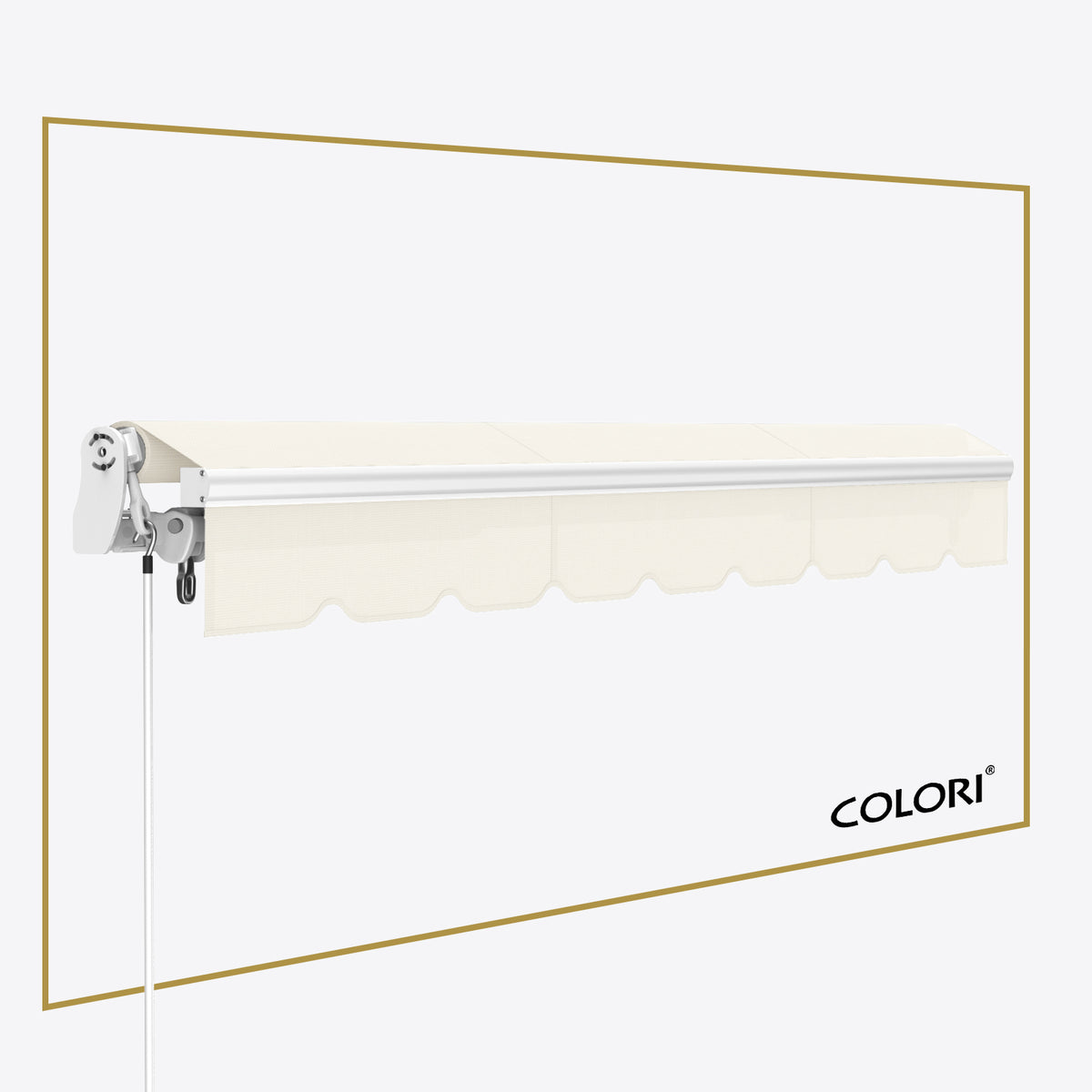 Copertină cu braț articulat Mono Signal White