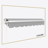 Copertină cu brațe articulate Mono Marble Grey
