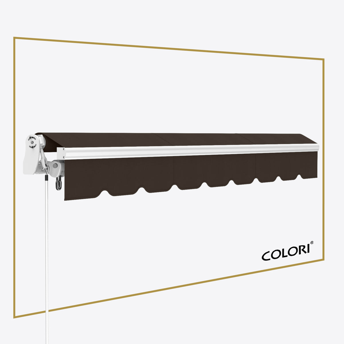 Copertină cu brațe articulate Mono Chocolate